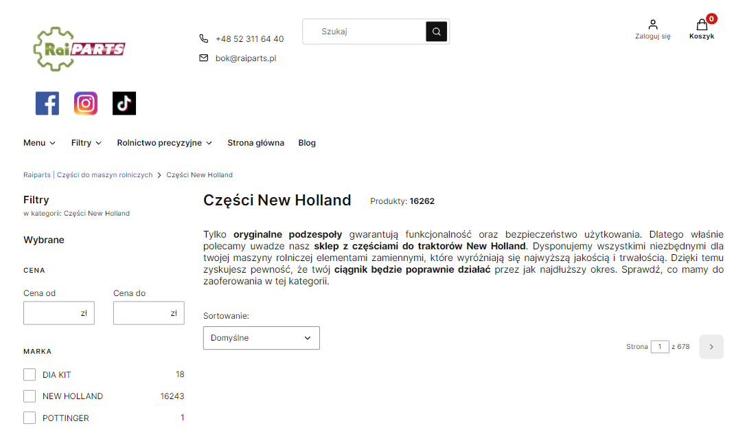 Na co zwrócić uwagę, kupując części do maszyn New Holland?