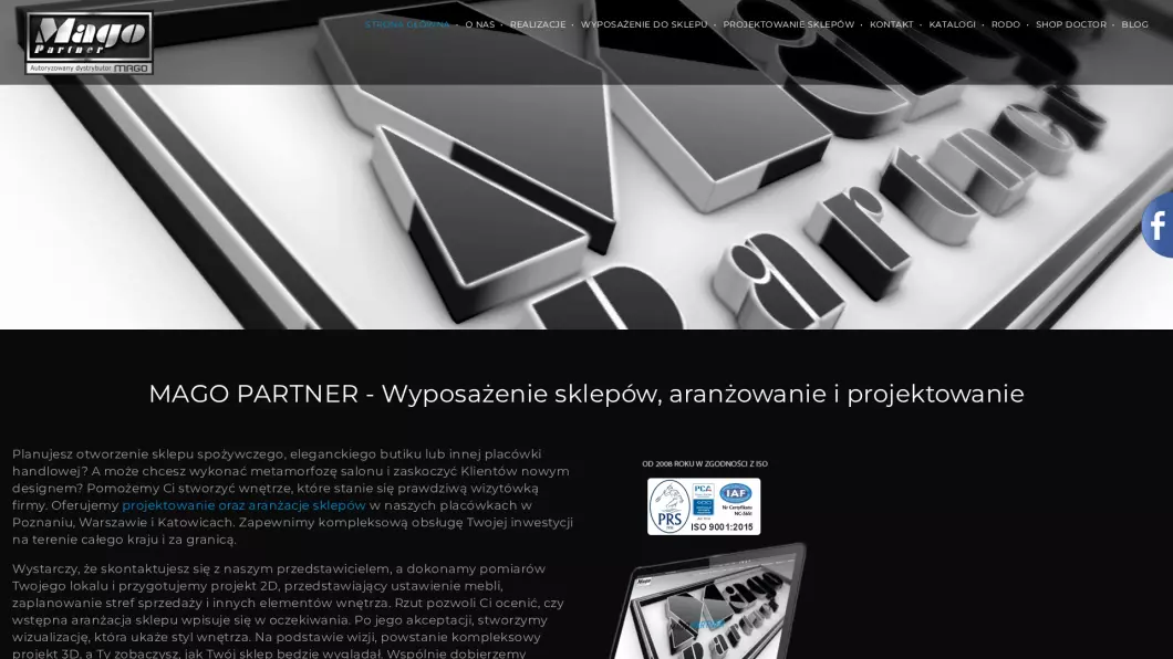Mago Partner. Projektowanie, aranżacja, wyposażenie sklepów i magazynów - podgląd
