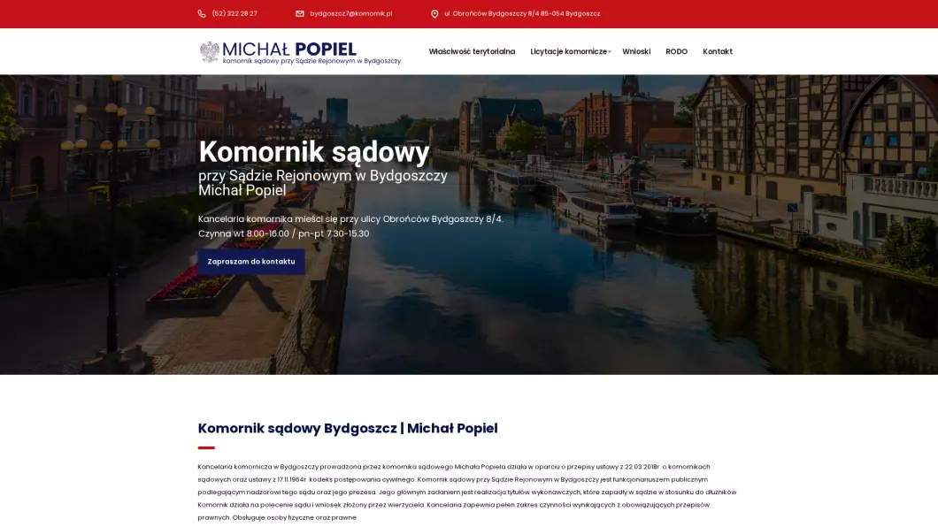 Michał Popiel Kancelaria Komornicza - podgląd