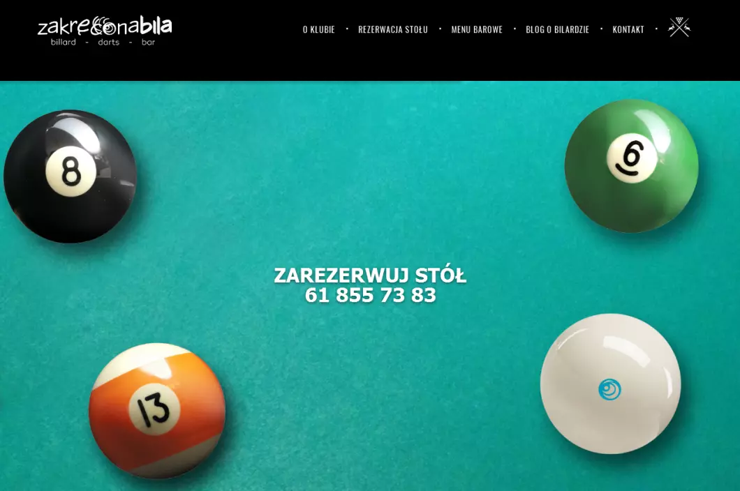 Klub bilardowy | Zakręcona Bila - podgląd