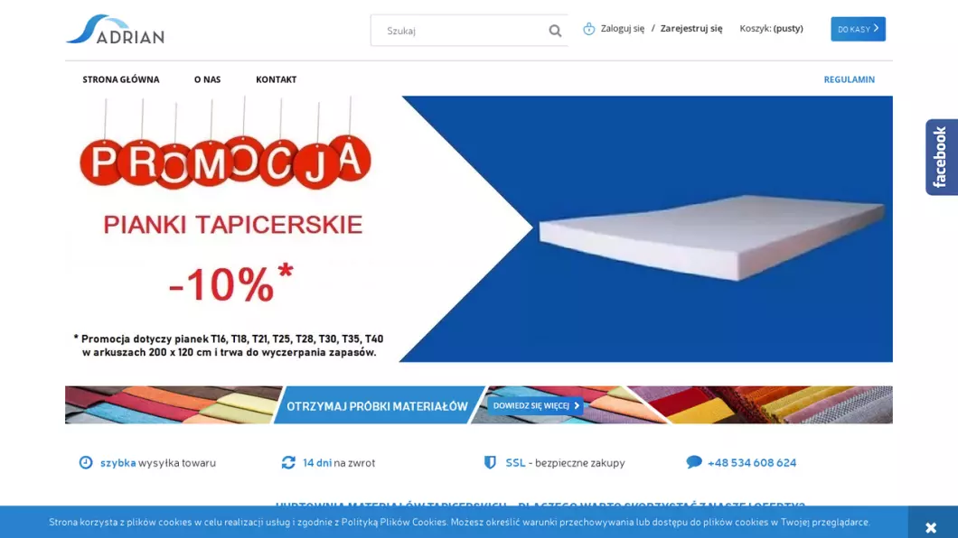 Hurtownia materiałów tapicerskich | Adrian - podgląd