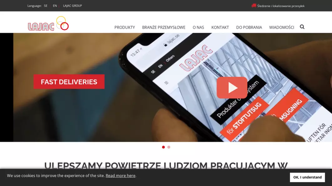 Hurtownia produktów i systemów dla przemysłowego oczyszczania powietrza i odpylania | LAJAC POLAND Sp. z o.o. - podgląd